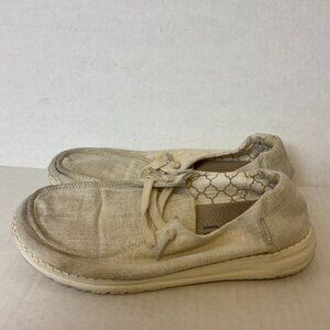 Hey Dude Wendy Shoes Women's 7 Gray Gold